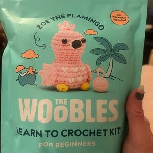 The Woobles Flamingo Crochet Kit - Pink